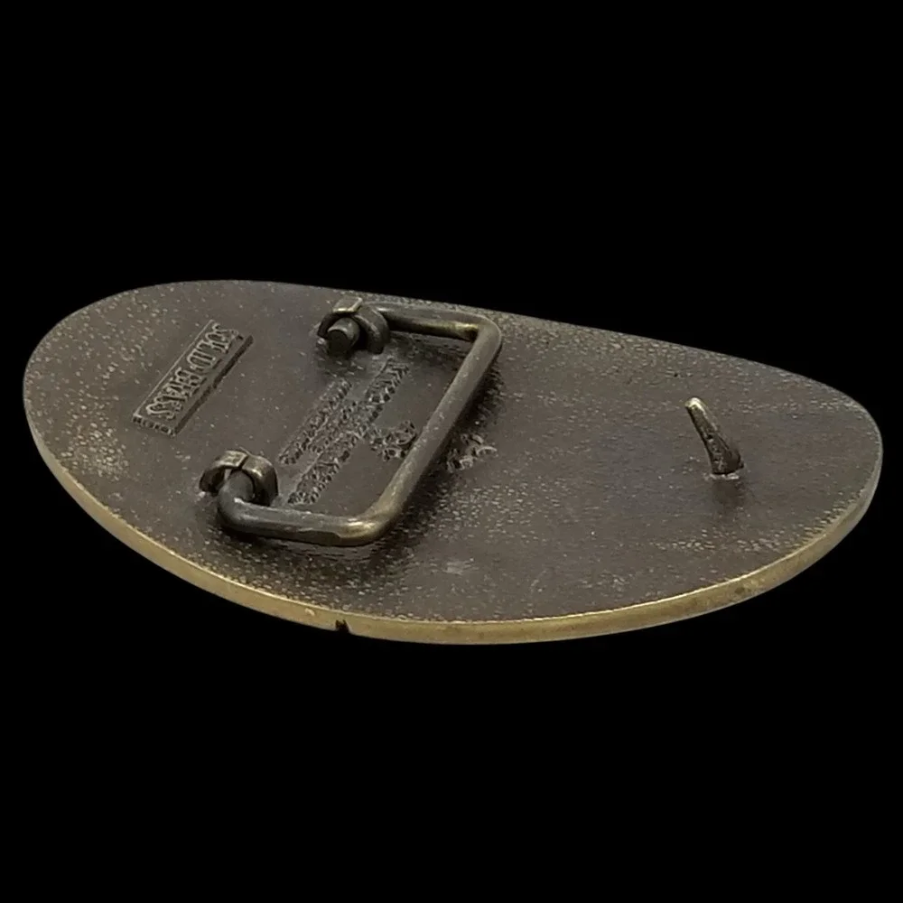 Keota Fire Department Centennial‎ 1884-1984 Solid Brass Belt Buckle By ADM USA